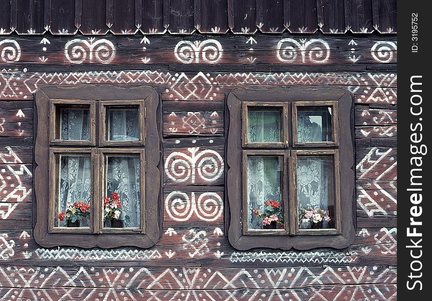 Wood cottage, Cicmany, Slovakia, Europe