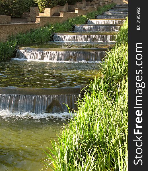 Photo of waterfall in Meridian Hill Park in northwest Washington D.C. This park is an example of neoclassicist park design and has some of the most beautiful architecture in the city. Photo of waterfall in Meridian Hill Park in northwest Washington D.C. This park is an example of neoclassicist park design and has some of the most beautiful architecture in the city.