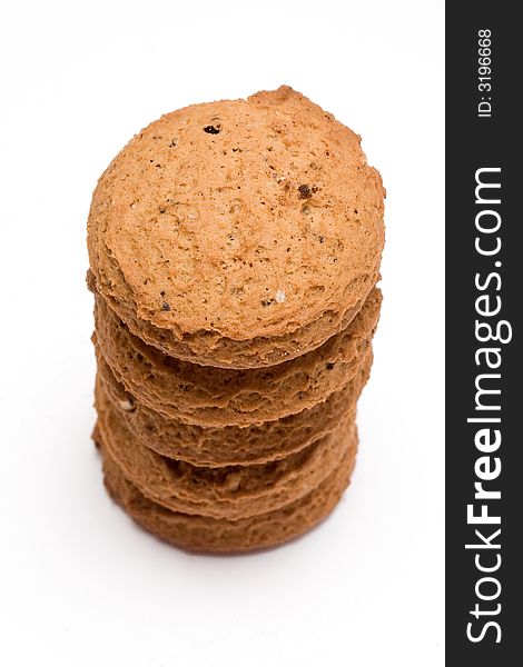 Tower from biscuits with some grit