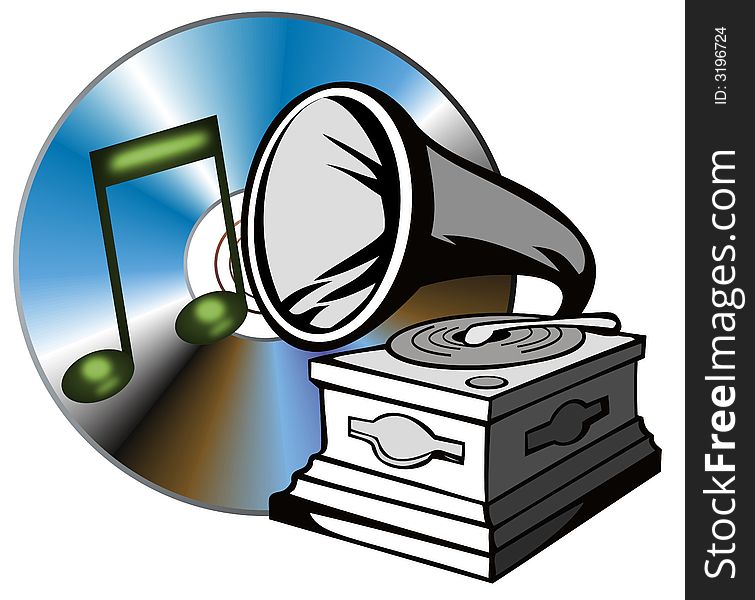 Phonograph with cd