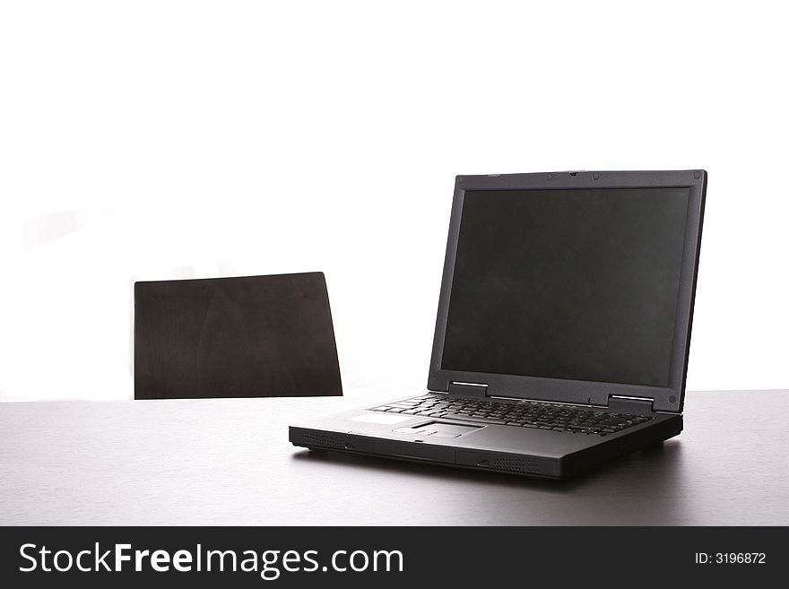 A personal computer iisolated on white background. A personal computer iisolated on white background
