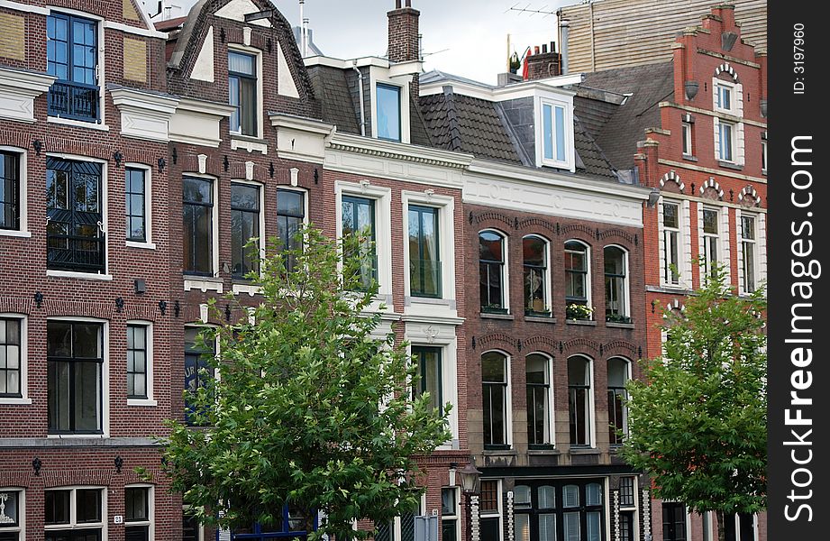 View of the city of Amsterdam, capital of the Netherlands