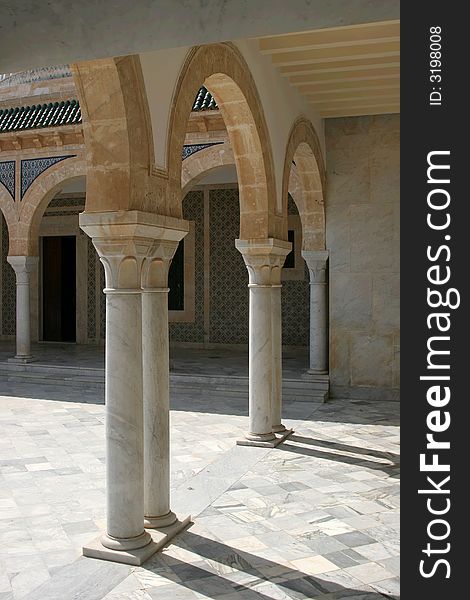 Mausoleum of Habib Bourgiba, the first President of the Republic of Tunisia. Monastir. Mausoleum of Habib Bourgiba, the first President of the Republic of Tunisia. Monastir