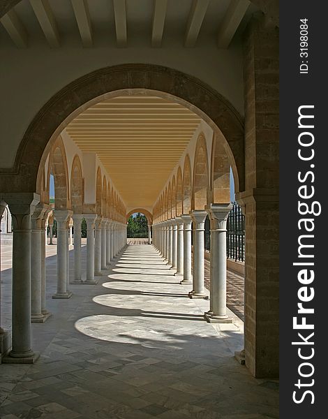 Mausoleum of Habib Bourgiba, the first President of the Republic of Tunisia. Monastir. Mausoleum of Habib Bourgiba, the first President of the Republic of Tunisia. Monastir