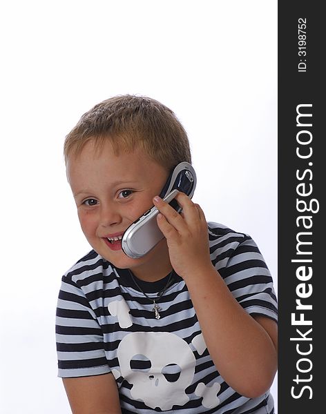 Young Boy With Phone