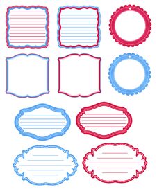 Blue And Red Journal Tags Royalty Free Stock Image Blue And Red Journal Tags Royalty Free Stock Image