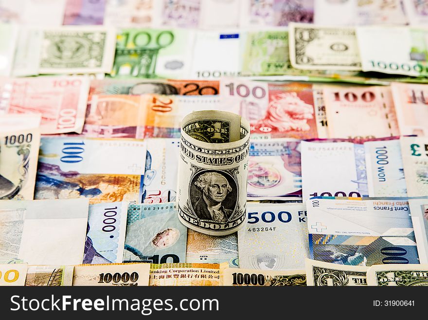 Currency paper, banking and finance, money savings