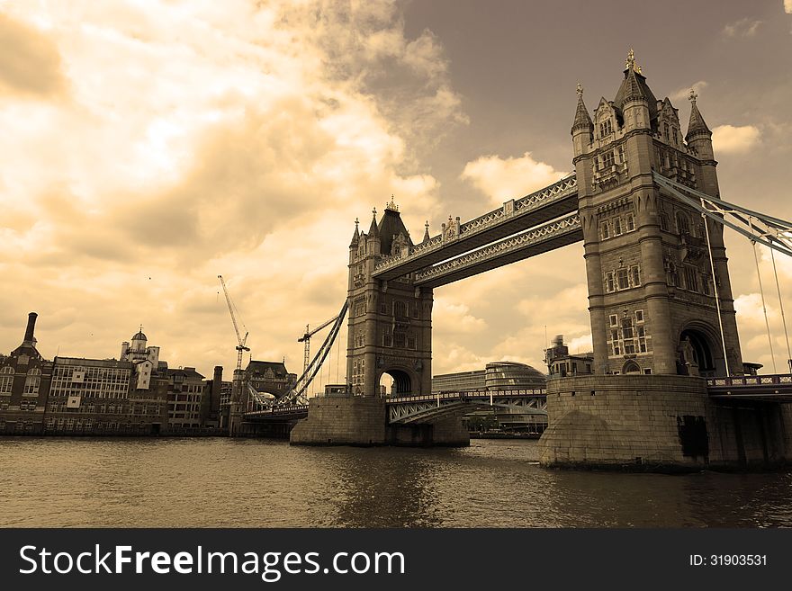 Tower Bridge on the river Thames