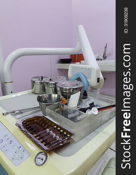 Dental office, equipment, include water, drill etc. Dental office, equipment, include water, drill etc