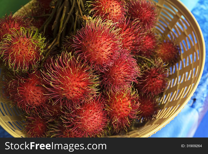 Rambutan Or Hairy Fruit