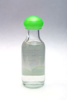 Glass Bottle Of Water Royalty Free Stock Photo