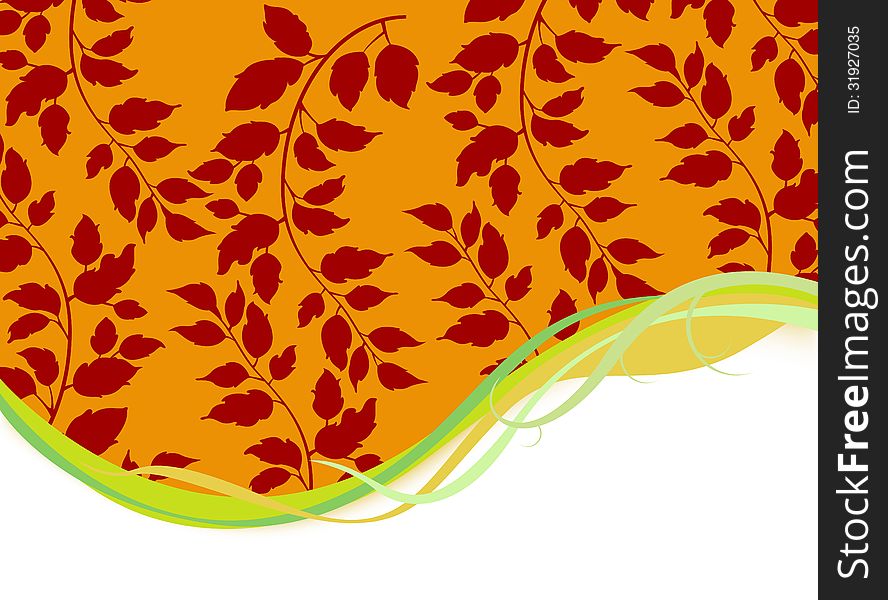 Illustration leaf nature seamless pattern background. Illustration leaf nature seamless pattern background