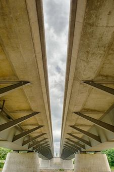 Modern Beam Bridge Structure Stock Photos