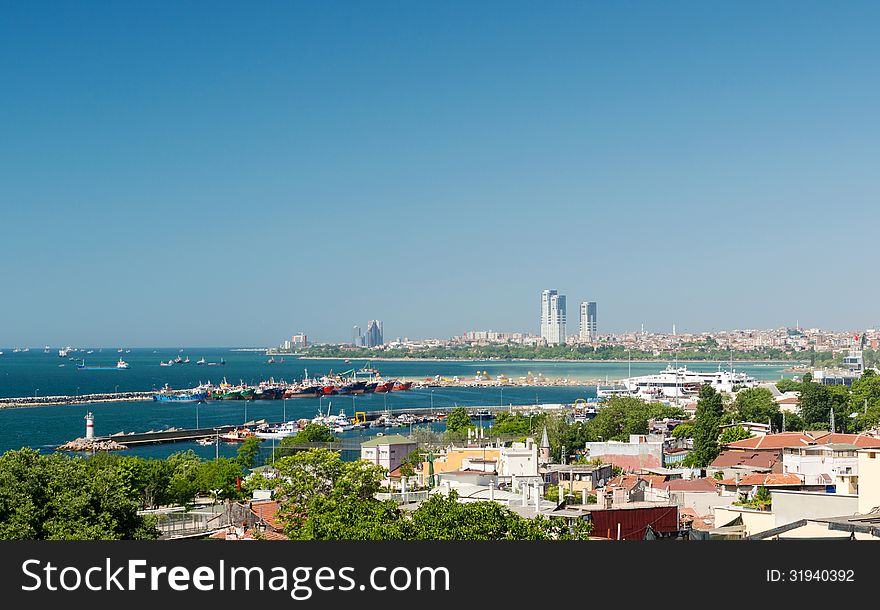 Sea of â€‹â€‹Marmara in Istanbul, Turkey