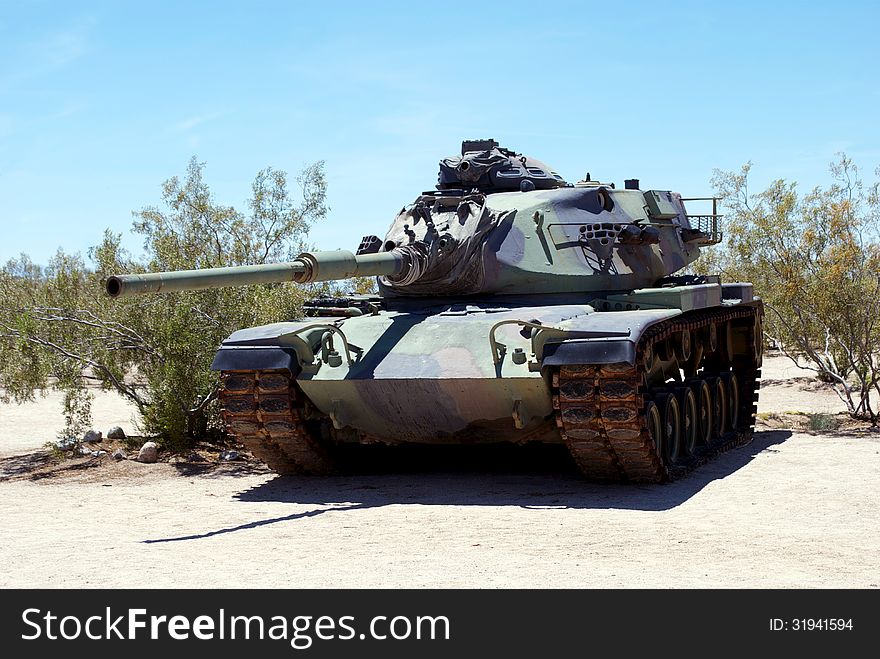 Tank in Desert