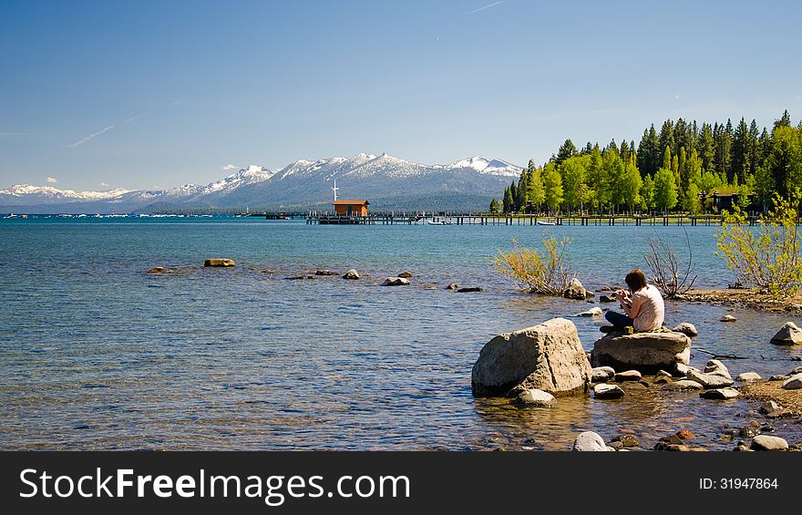 South lake Tahoe in California, America