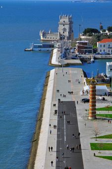 Belem Tower From Above Stock Images Belem Tower From Above Stock Images