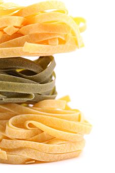 Frame Of Fettuccine Nests Isolated Royalty Free Stock Images Frame Of Fettuccine Nests Isolated Royalty Free Stock Images