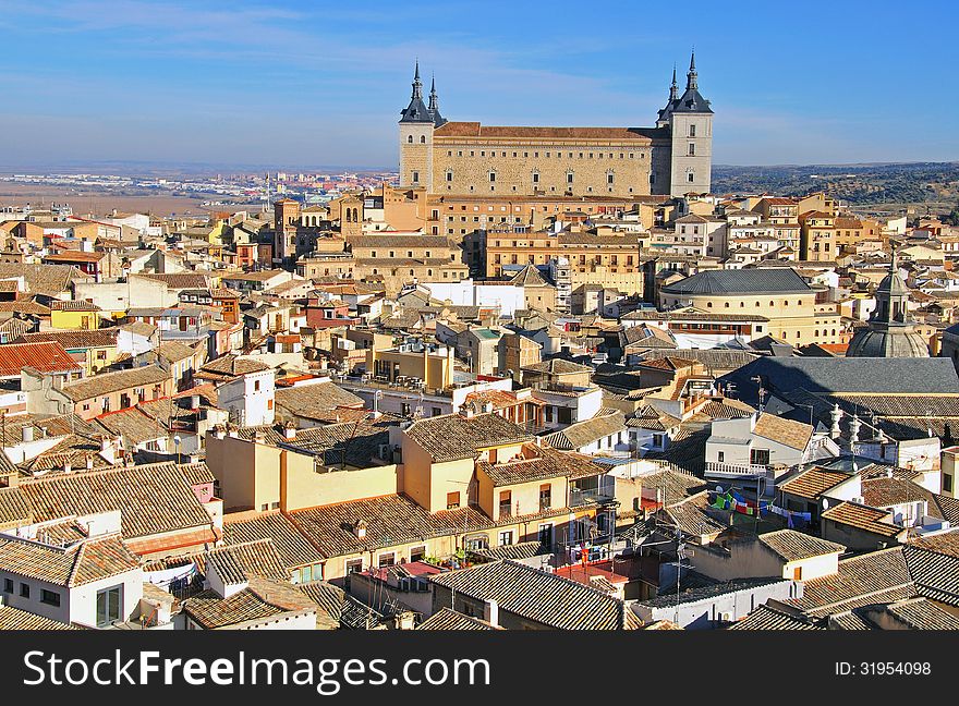 Toledo city center and Alcazar