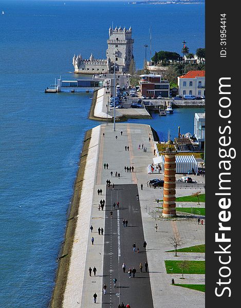 Belem tower from above