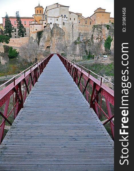 Old bridge in Cuenca, Spain