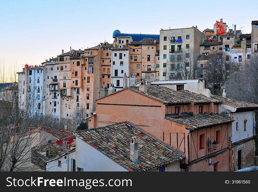 Cuenca old town in Spain