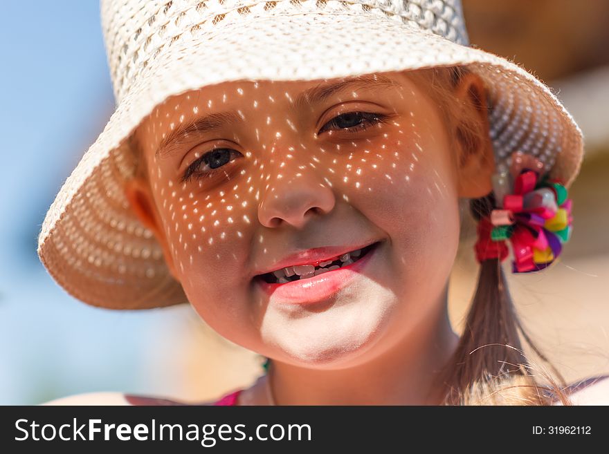 Girl In A White Hat