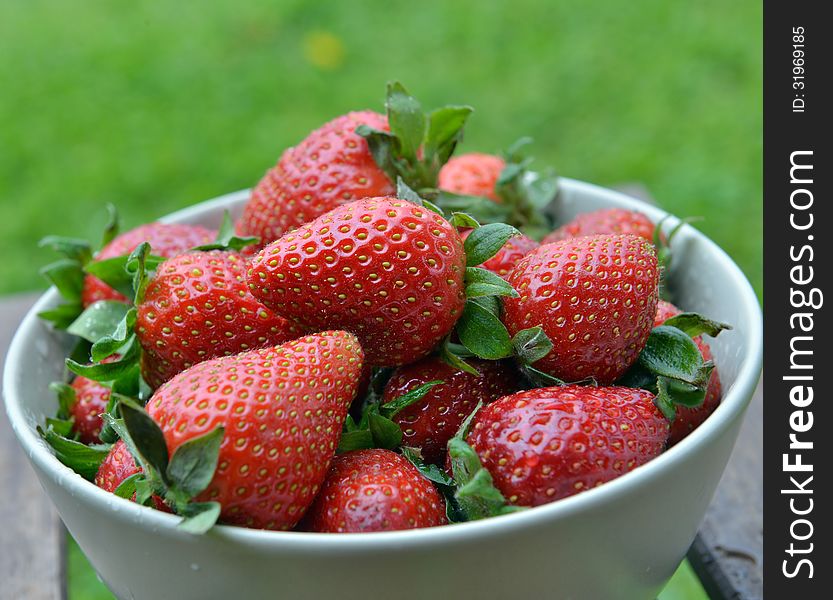 Strawberries In A Bowl