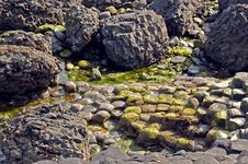 Giants Causeway On The Coast Of Northern Ireland Stock Photo