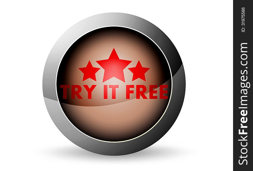 Try it free icon on a white background