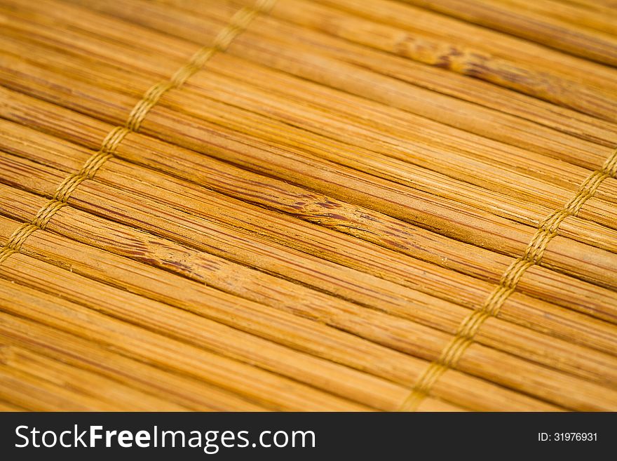 Wood texture is bamboo plate background