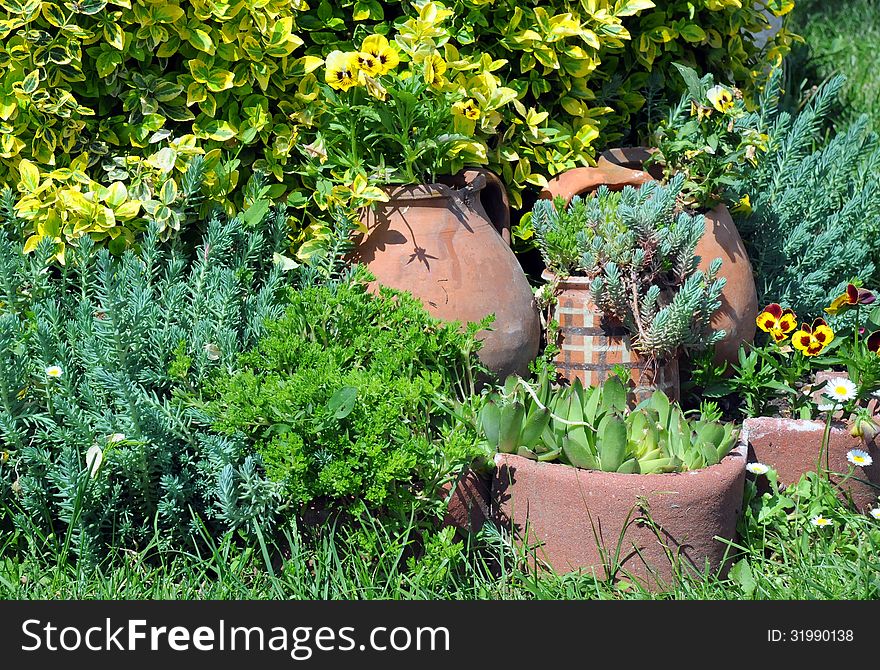 Flower Garden and Crockery