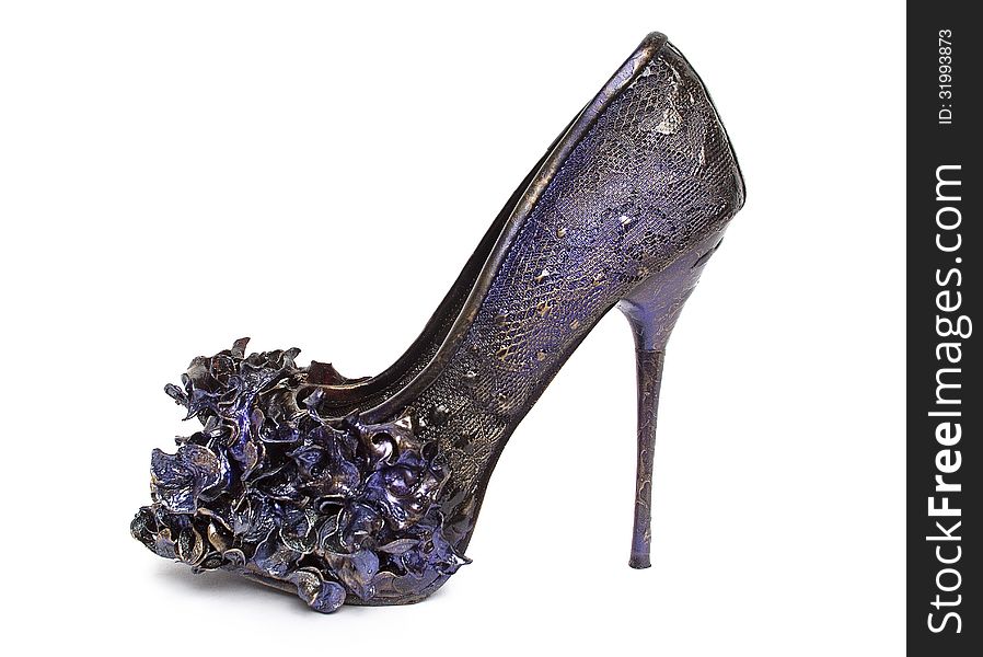 Lavender High Heel Shoes. Handmade.