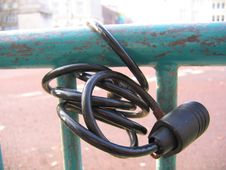 Abandoned Bike Lock Royalty Free Stock Photography Abandoned Bike Lock Royalty Free Stock Photography