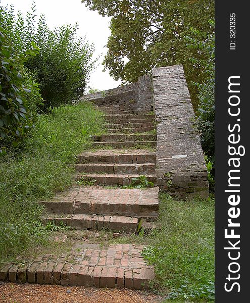 Ancient stairway. Hungary. Ancient stairway. Hungary