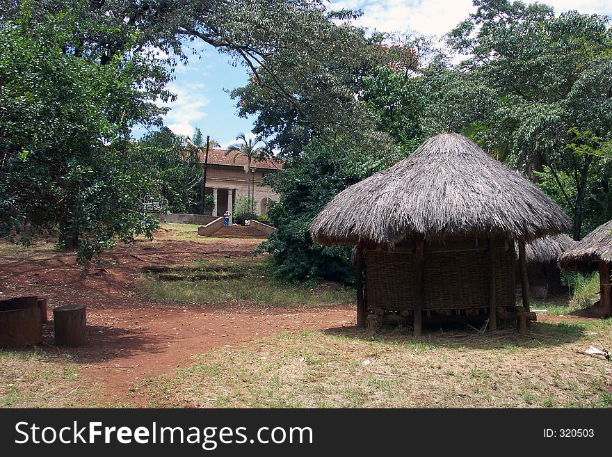 A Kenyan hut. A Kenyan hut