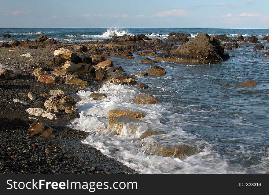 Seashore in Cyprus