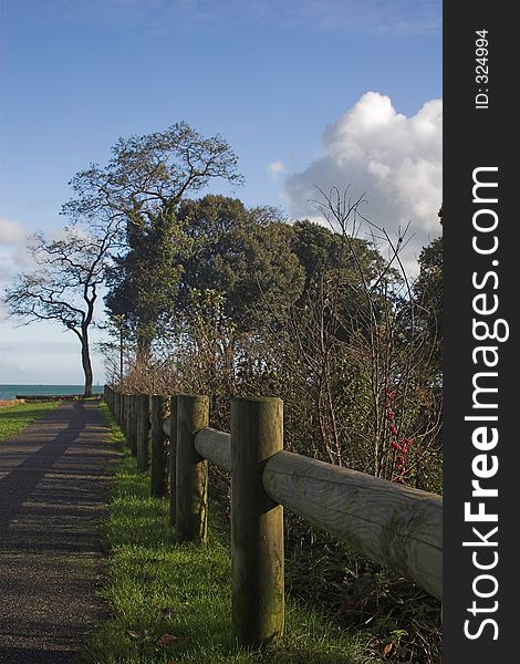 Coastal path leading to beach