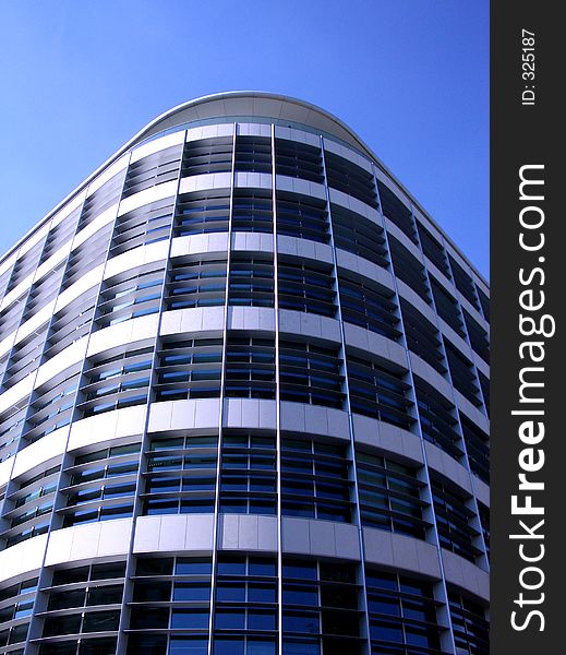 This is a modern office building in London. This is a modern office building in London.