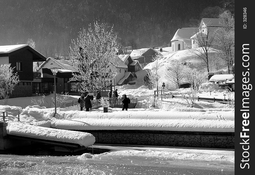 Winter Scene in Immenstadt