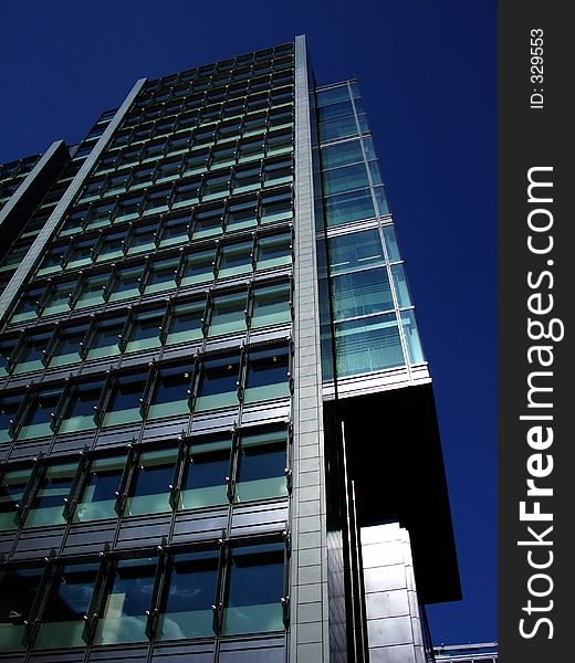 This is a modern office building in central London. This is a modern office building in central London.