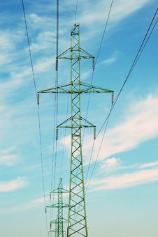 High Voltage Electricity Pilon Stock Photography High Voltage Electricity Pilon Stock Photography