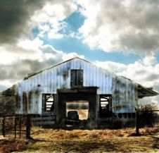 Blue Barn Royalty Free Stock Images Blue Barn Royalty Free Stock Images