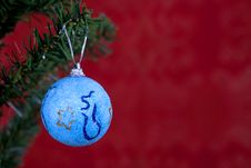 Blue Christmas Ball Stock Image Blue Christmas Ball Stock Image