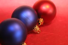 Three Baubles Stock Photography Three Baubles Stock Photography