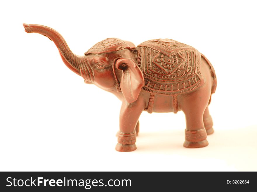 Small elephant on a white background. Small elephant on a white background