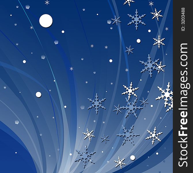 Abstract Snowflake Background