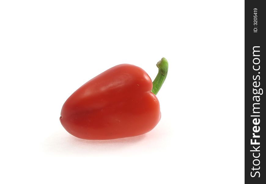 Isolated tasty juicy Bulgarian pepper. Isolated tasty juicy Bulgarian pepper