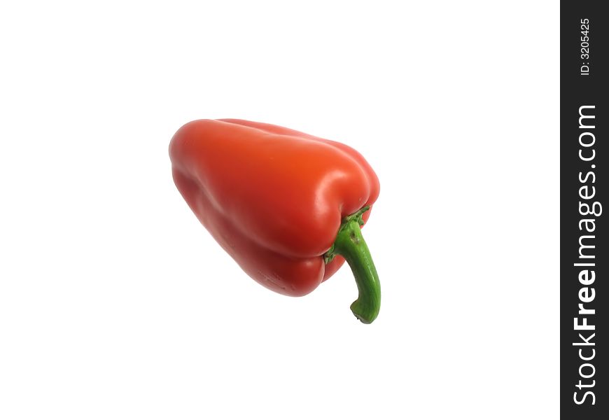 Isolated tasty juicy Bulgarian pepper. Isolated tasty juicy Bulgarian pepper