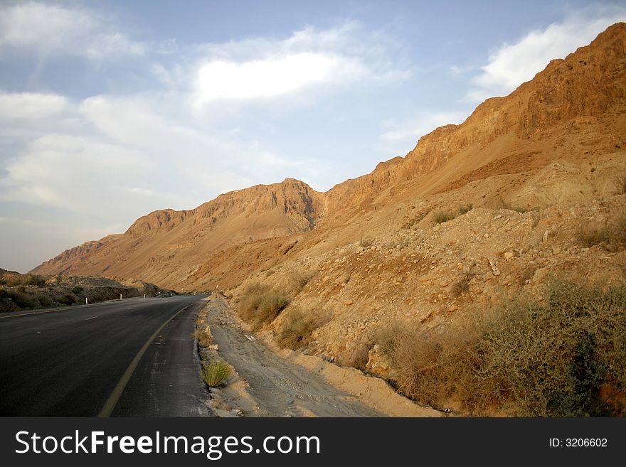 Road Following The Dead Sea